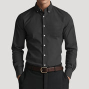 Men’s slim fit cotton formal work shirt