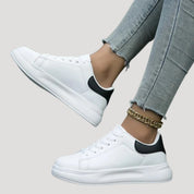 Women’s white platform trainers chunky sole fashion sneakers