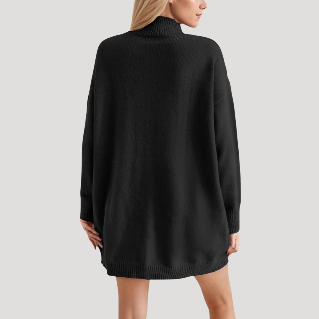 Women oversized split hem sweater