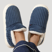 Cozy corduroy slipper boots