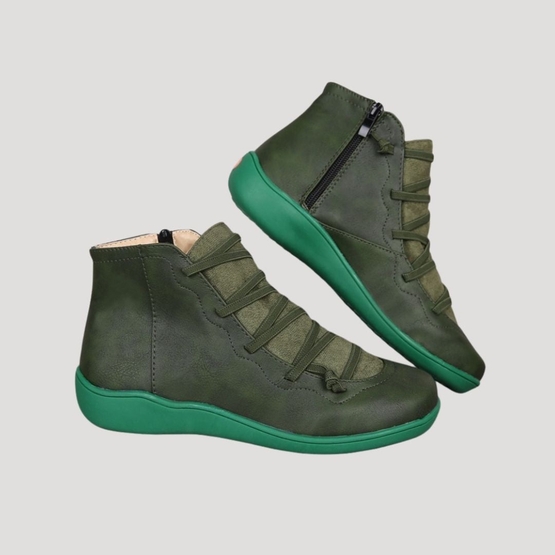 Women’s leather waterproof winter ankle boots
