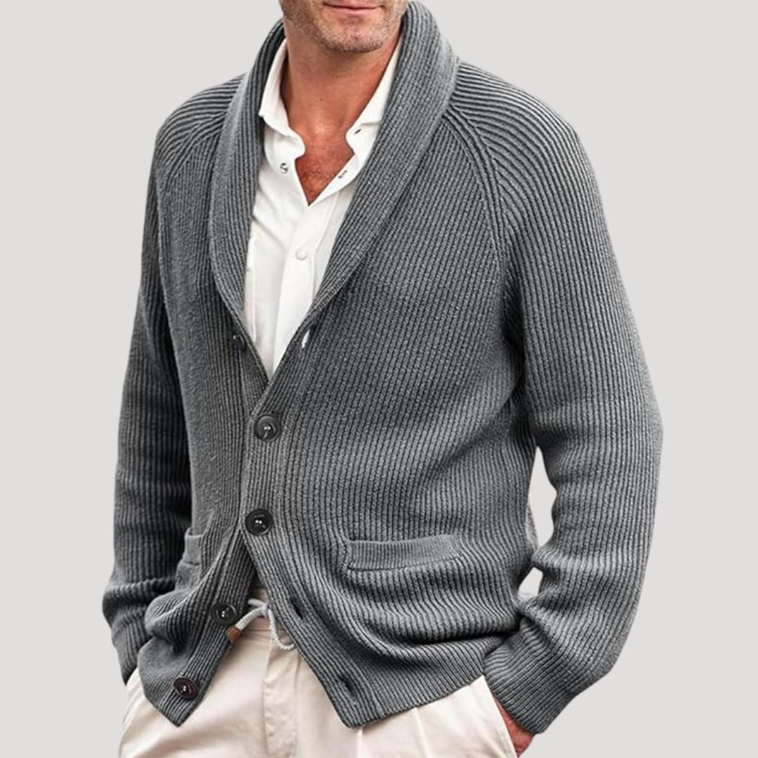 Men's spring vintage knitted cardigan