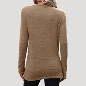 Long sleeve knotted hem tunic
