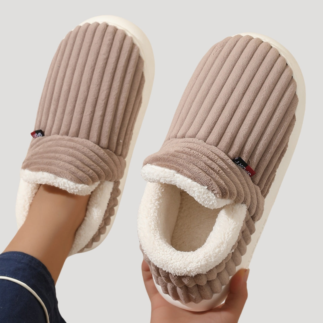 Cozy corduroy slipper boots