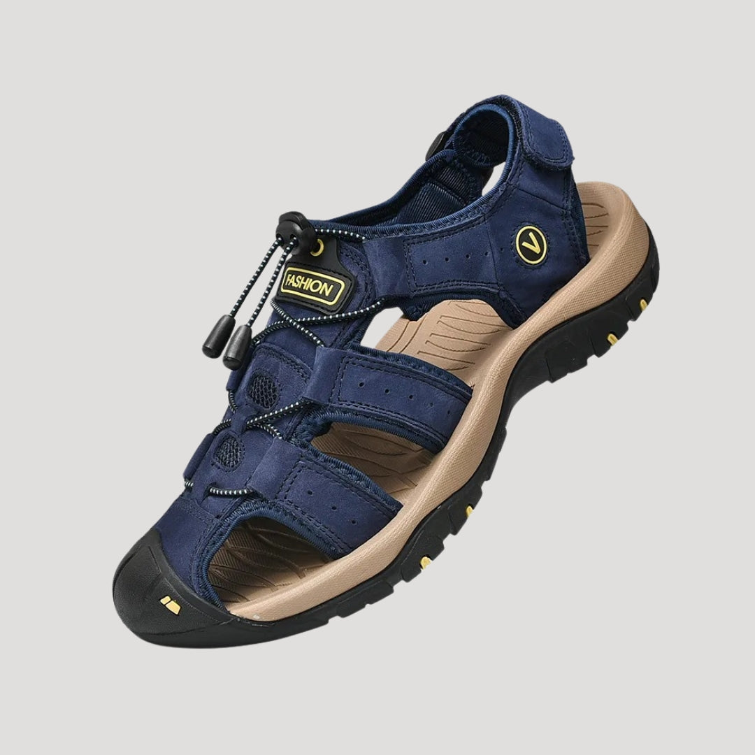 Men’s closed toe outdoor hiking adjustable sandals