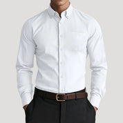 Men’s slim fit cotton formal work shirt