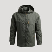 Men waterproof hooded outdoor jacket