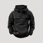 Men’s outdoor winter hoodie fleece zip pullover