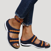 Women’s open toe flat walking casual sandals