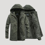 Fleece-lined parka jacket