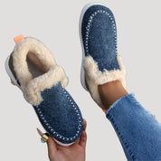 Women’s waterproof slip on winter snow boots