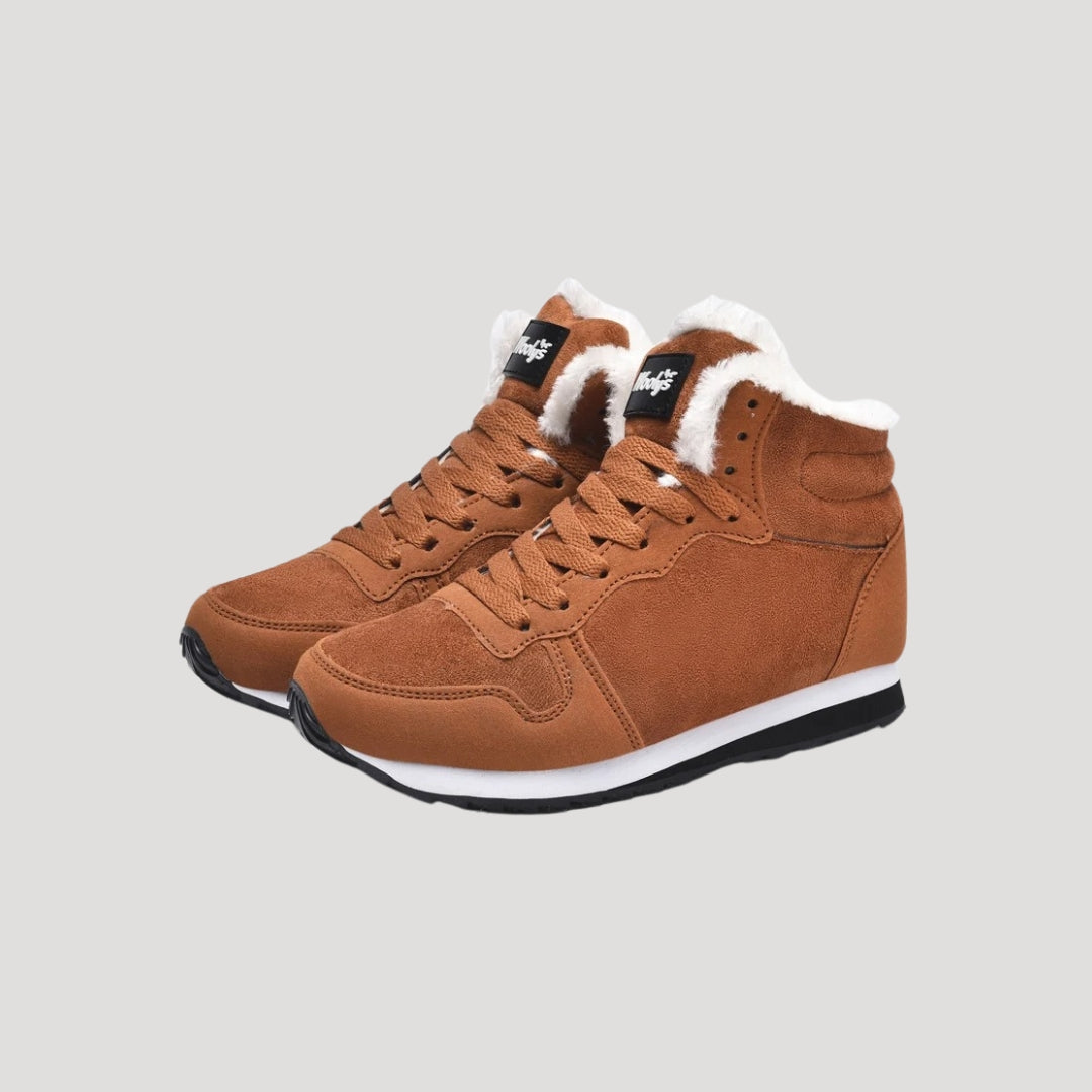 Women’s winter trainers – fleece lined high top sneakers
