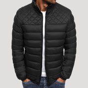 Men’s lightweight puffer jacket – quilted zip up style