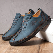Men’s casual leather dress shoes lightweight