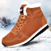Women’s winter trainers – fleece lined high top sneakers