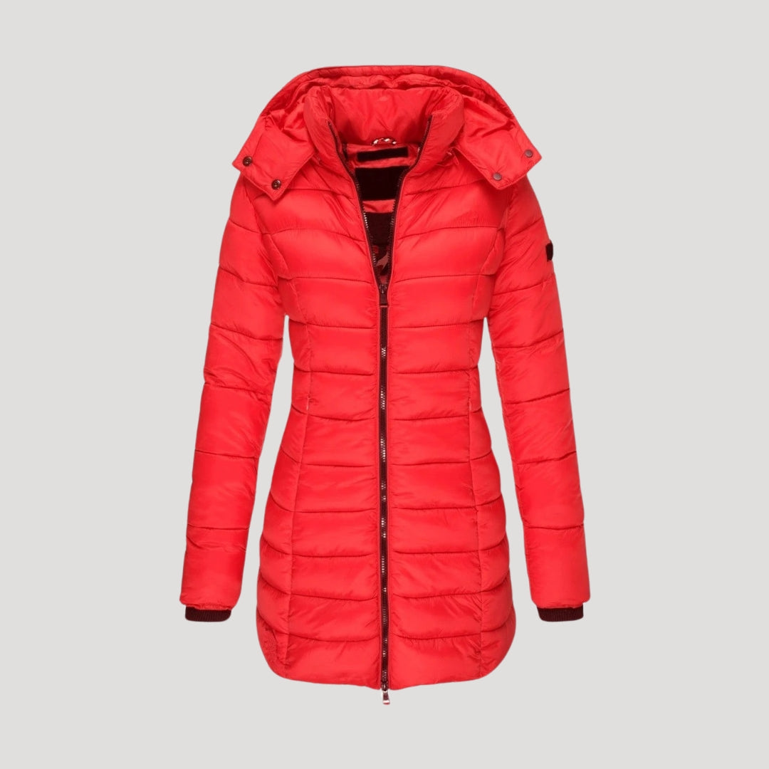 Insulated hooded winter coat