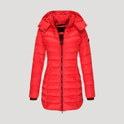 Insulated hooded winter coat