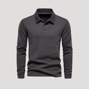 Classic men's long-sleeve polo