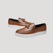 Men's slip on loafers – tassel leather shoes