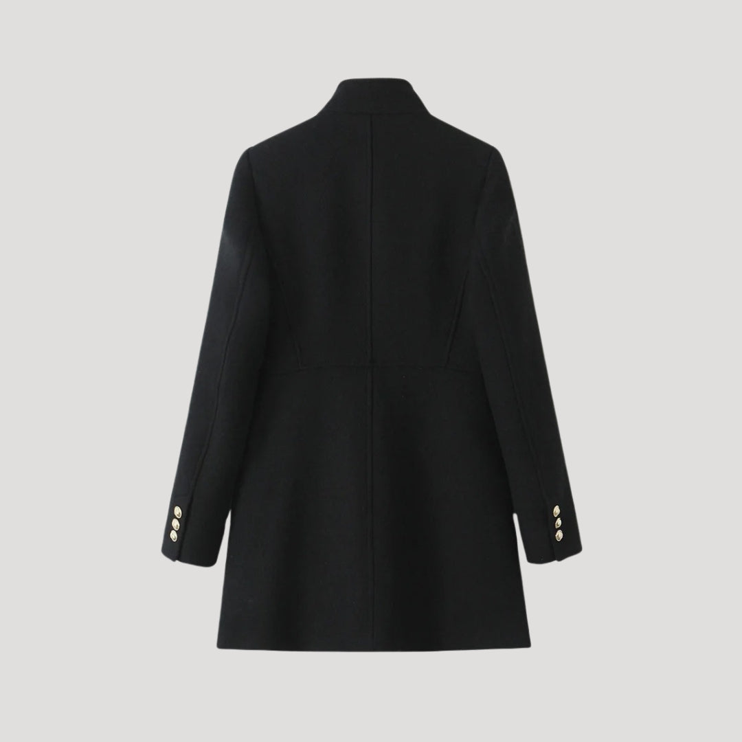 Women double-breasted tailored coat