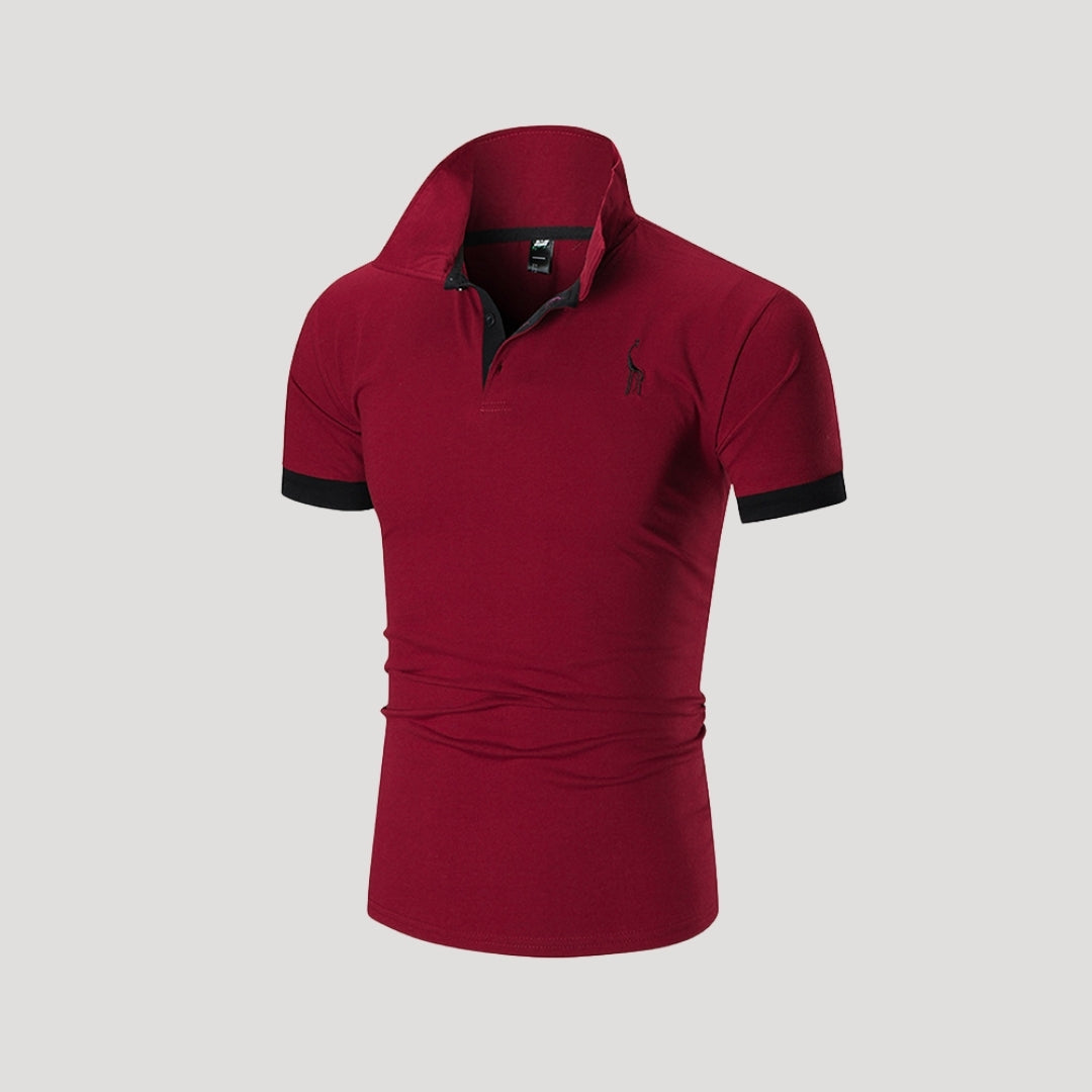 Men’s slim fit short sleeve polo shirt
