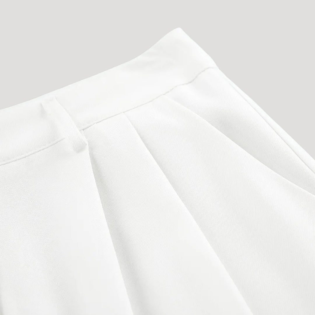 Women's high-waisted wide-leg tailored trousers