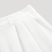 Women's high-waisted wide-leg tailored trousers