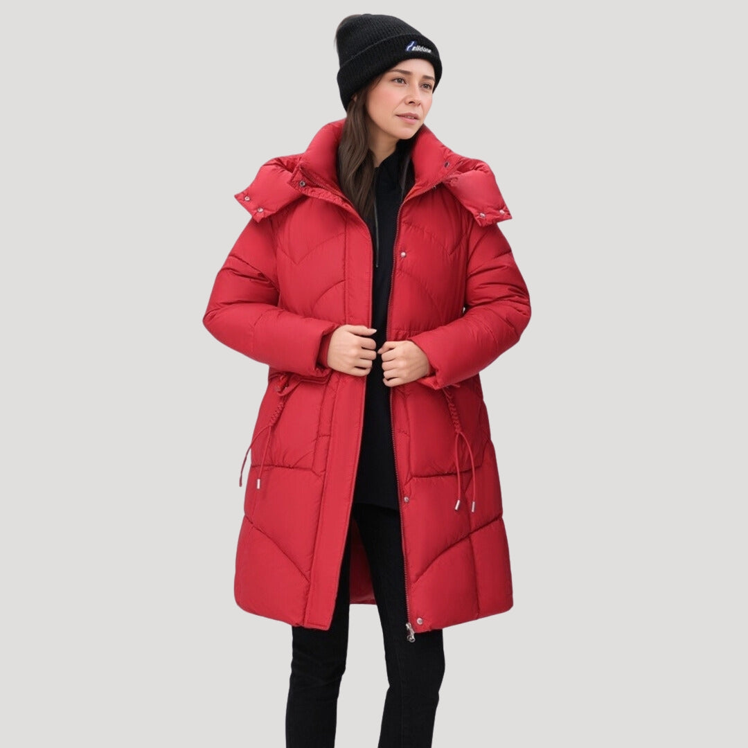 Puffer coat with hood