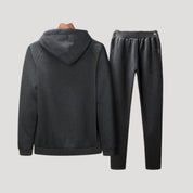 Men’s fleece lined hooded zip winter tracksuit