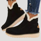 Women faux fur ankle boots