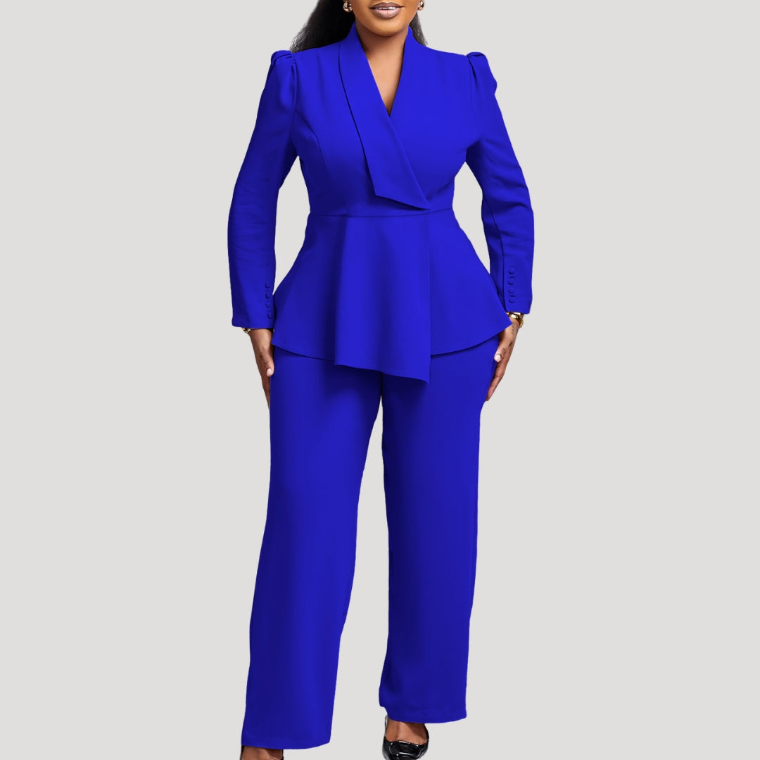 Women’s tailored trouser suit long sleeve set