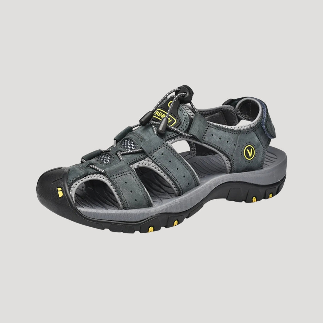 Men’s closed toe outdoor hiking adjustable sandals