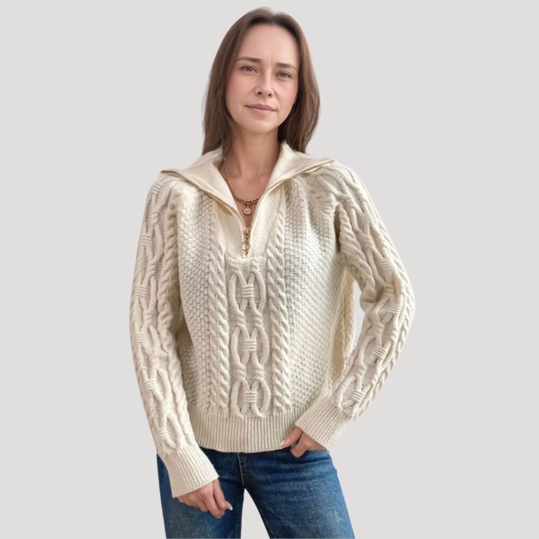 Stylish knitted pullover