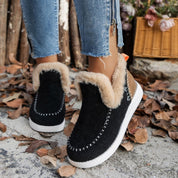 Women’s waterproof slip on winter snow boots