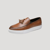 Men's slip on loafers – tassel leather shoes