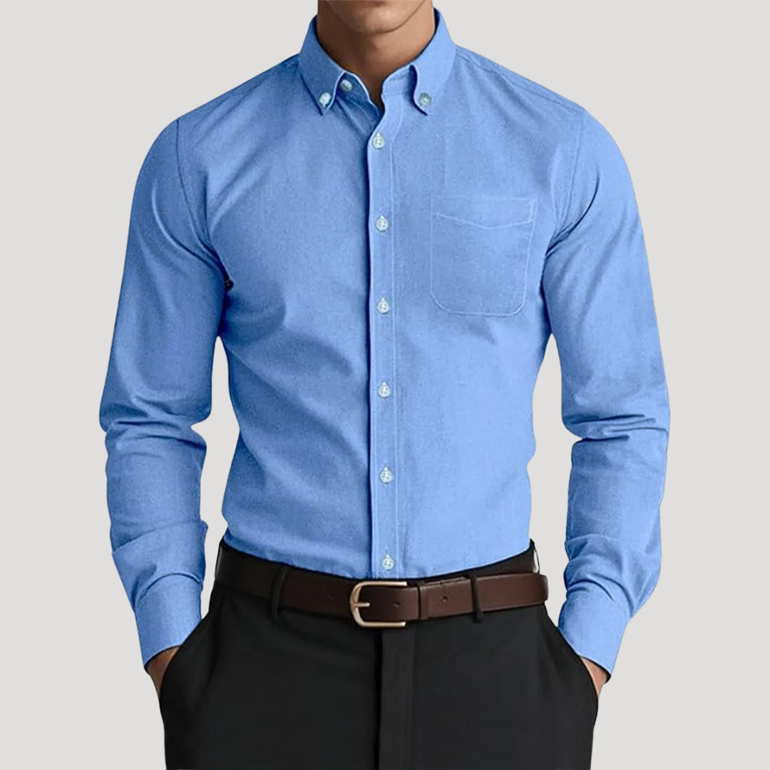 Men’s slim fit cotton formal work shirt