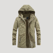 Fleece-lined parka jacket