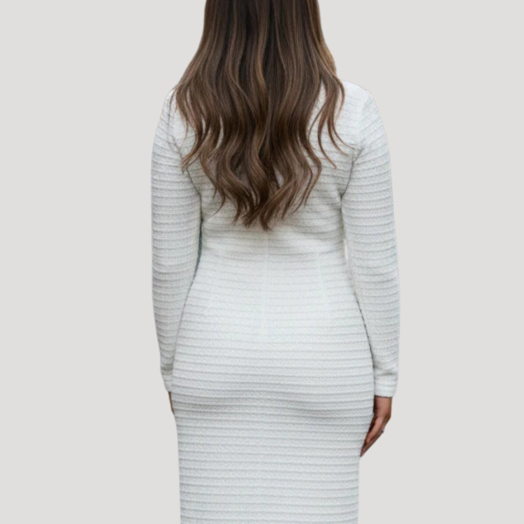 Women’s spring long sleeve midi dress
