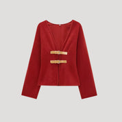 Women open-front belted cardigan