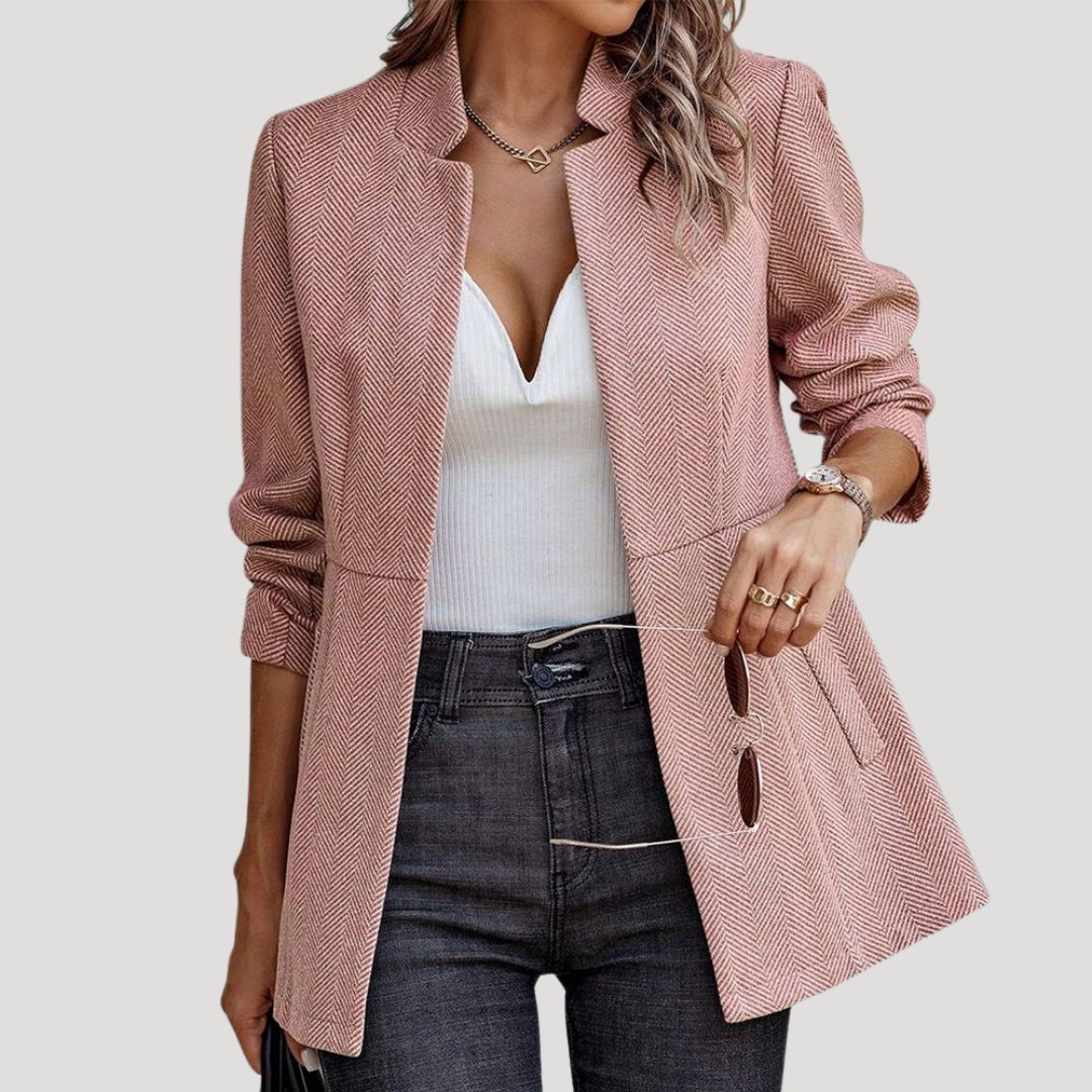 Women's spring long-sleeve blazer jacket