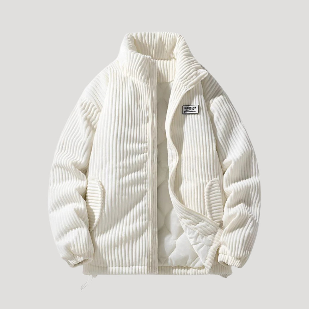 Corduroy insulated jacket