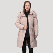 Puffer coat with hood