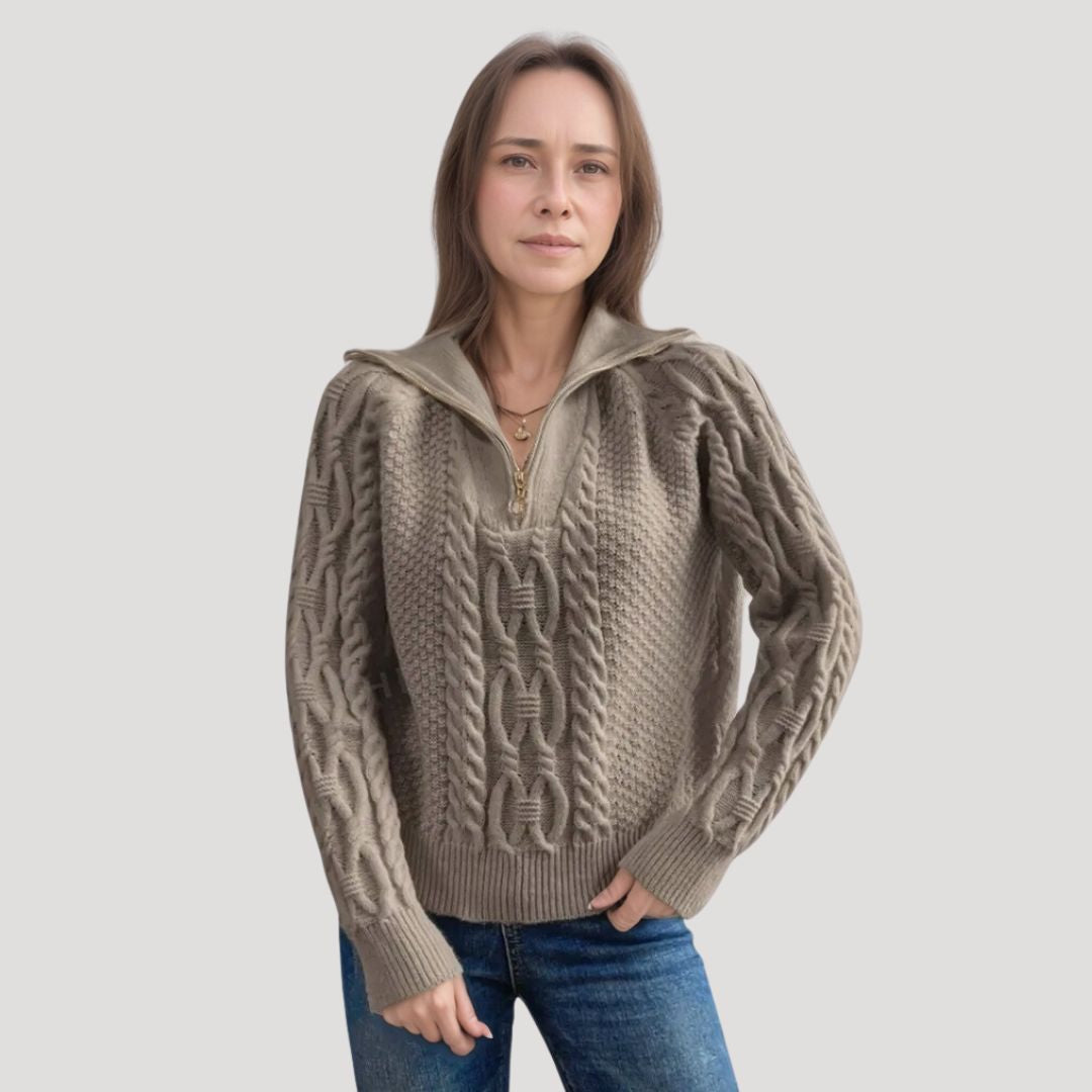 Stylish knitted pullover