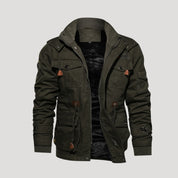 Men’s outdoor winter jacket – windproof fleece lined coat