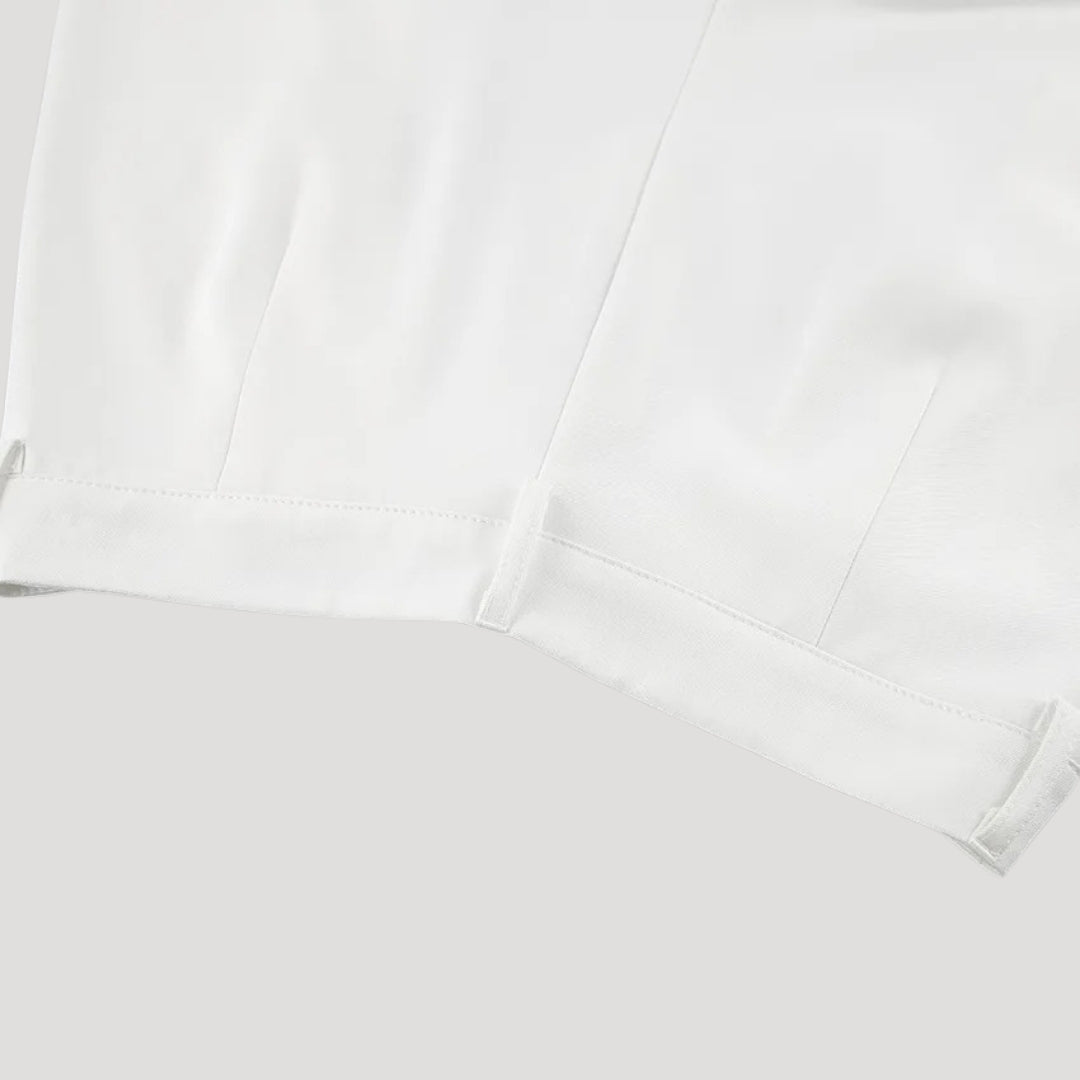 Women's high-waisted wide-leg tailored trousers