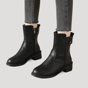 Women’s versatile black ankle boots