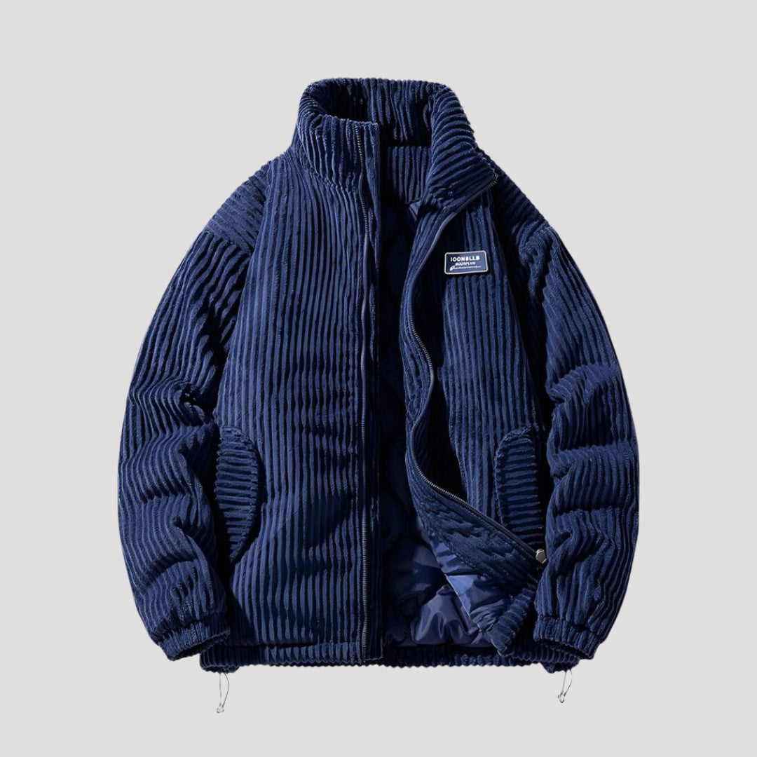 Corduroy insulated jacket