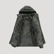 Fleece-lined parka jacket