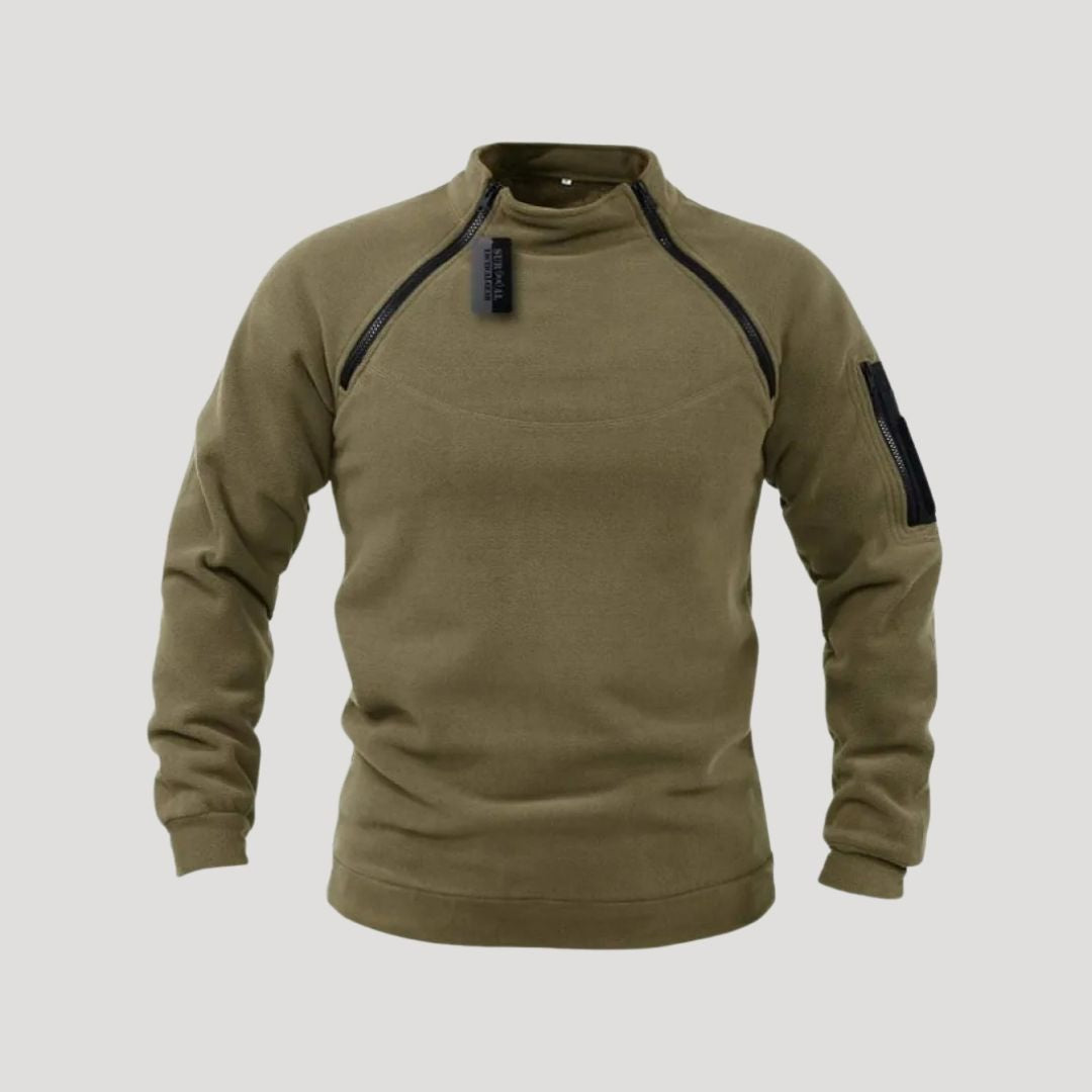 Men’s half zip tactical fleece pullover top