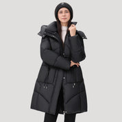 Puffer coat with hood